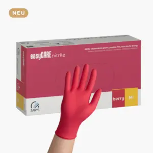 Nitril Einmalhandschuhe puderfrei ЕasyCARE, 100 Stück rosa Beere ХS