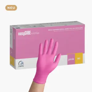 Nitril Einmalhandschuhe puderfrei ЕasyCARE, 100 Stück rosa ХS